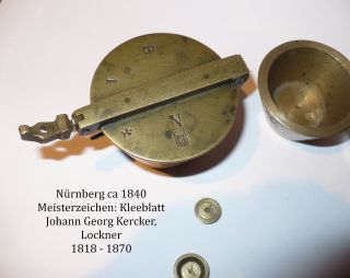 Apotheker - Bechergewichte,  Bayerisches Pfund,  9 Teilig,  Ca 1835 Bild