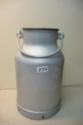 7354.  Alte Milchkanne Aluminium Alu Old Milk Can Bild