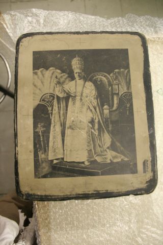 Fotolithostein,  Abbildung V.  Pius Der X. Bild