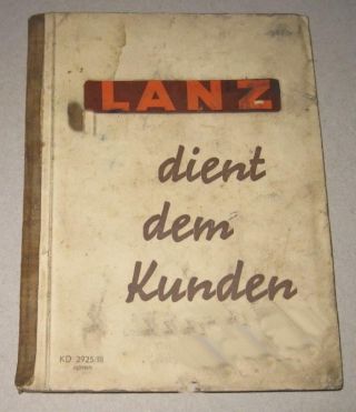 Lanz Buch Kundendienst 1939 Mit Hl 12 Bild