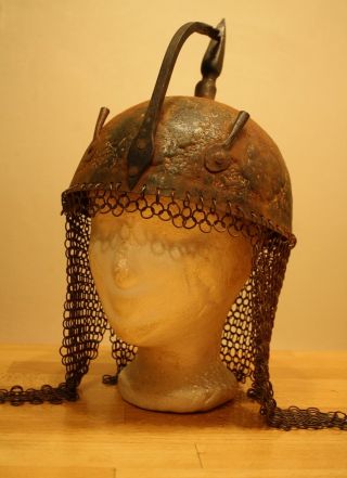 Persicher Helm Ca.  19.  Jahrhunder Antik Selten Helmet Bild