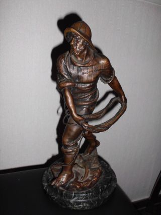 Bronze Skulptur Seemann Von Antonie Bofill Frankreich Bild