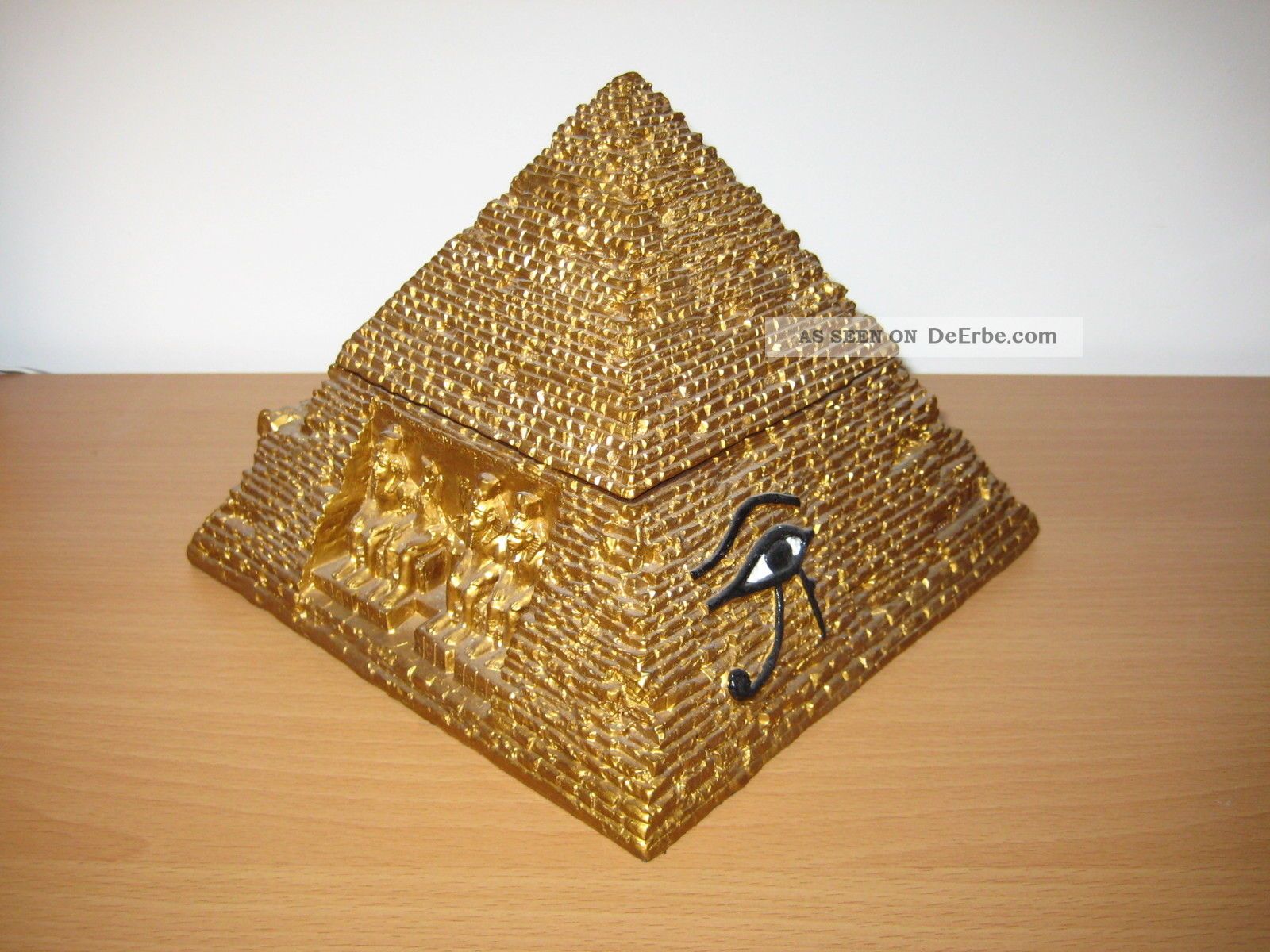 Holzbox Holzkiste Schatulle Rechteckig Woodburning Ägypten Hieroglyphen