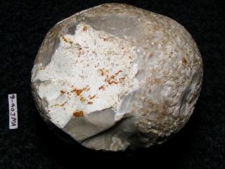 7200j.  A: Schlagstein Hammer Kugel Retuscheur Steinzeit Mesolithikum Silex Bild