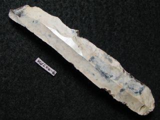 7400j.  A: Messer 96 Mm Steinzeit Mesolithikum Feuerstein Silex Ellerbek K Bild