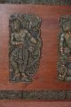 Maya Azteken Wandrelief 125 Cm Grüne Jade O Mit 7 Gottheiten Auf Holz 10,  80 Kilo Antike Bild 2