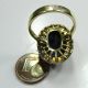 567 - Dekorativer Ring Aus Gelbgold 585 Sodalilth Und Perlen - - - Video - 1601 - Ringe Bild 3
