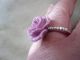 Damenring - Rosa Rose - Material ? U.  Zirkonia - 925 Sterlingsilber,  Rhod.  - Rw 20 Mm Ringe Bild 5