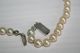 Imposante Alte Perlenkette Mit Silberverschluß / Gepunzt / Gestempelt 925 Jka Ketten Bild 7