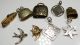 Antike Tracht 9 AnhÄnger Konvolut Silber 800 Antique Austrian Charms K021 Schmuck & Accessoires Bild 4