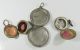 Jugendstil AnhÄnger Konvolut Silber 800 Email Medaillon Antique Charms K016 Schmuck & Accessoires Bild 3