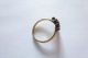 Seltener Klassisch Eleganter Alter Ring Silber Mit Granaten Ringe Bild 1