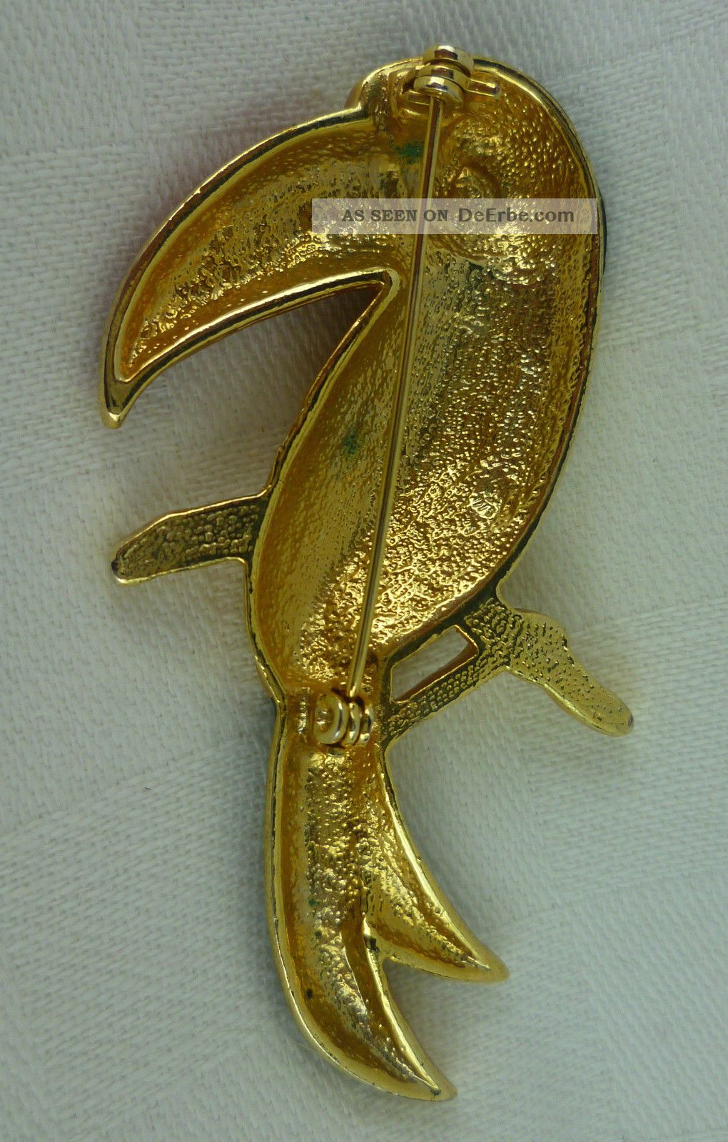 Brosche Vogel Papagei Mehrfarbig - Ara Design Edelstahl 5.5x2.5cm