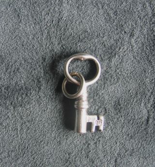 Schlüssel 1950 Anhänger Silber 800 Wie Ein Echter Alter Schlüssel Gearbeitet Bild