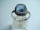 Antiker Art Deco Damen Ring Echt Silber 830 Massiv Mit Aquamarin Imitat Um 1930 Schmuck nach Epochen Bild 1