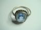 Antiker Art Deco Damen Ring Echt Silber 830 Massiv Mit Aquamarin Imitat Um 1930 Schmuck nach Epochen Bild 7