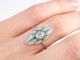 Jugendstil 950 Platin 1,  0 Ct Smaragd Carrees 0,  98 Ct Diamant Ring,  Unikat,  Antik Ringe Bild 10