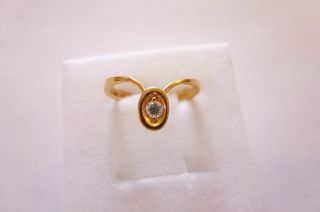 Prachtvoller Sehr Exclusiver Alter Ring Gold 585 Mit Brillantsolitär 0,  08 Bild