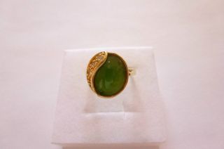 Prachtvoller Sehr Exclusiver Alter Ring Gold 585 Mit Turmalin Und Brillanten Bild