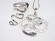 Damen 925 Silber Onyx Schlangen Ring Gr.  56 Und Anhänger Mit 90 Cm Kette Collier Schmuck & Accessoires Bild 3