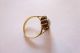 Klassisch Eleganter Antiker Ring In Gold 585 Mit Saphiren Und Mondstein Ringe Bild 1
