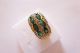 Exclusiver Dekorativer Alter Ring Gold 585 Mit Smaragde Und Brillanten 0,  65 Ringe Bild 1