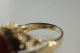 Ausgefallener Ring 585 Gold Gelbgold Koralle Skandinavisch Design Ringe Bild 2
