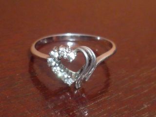 Zarter Ring Mit Weißen Steinen,  925er Silber,  Erbe,  Nur 1 Tag Bild