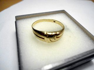 - - 333er Damen Gold Ring - - Mit Diamanten - - Bild