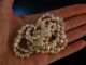 Feine Lange Zuchtperlenkette Biwa Perlen Kette Rose Gold 585 Brillanten Um 1986 Ketten Bild 3