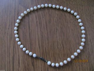 Süßwasser Perlenkette,  45 Cm,  Zucht Perlen,  Kette Collier,  Ca 50 Jahre Alt Bild