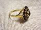 Art Deco - Norm Gold Großer Ring Granate 18 Mm Ringe Bild 3