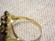 Art Deco - Norm Gold Großer Ring Granate 18 Mm Ringe Bild 4