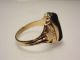 Art Deco 10k 416 Gold Ring Herrenring Mit Onyx Von Lgb 20,  5 Mm Ringe Bild 2