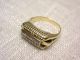 Art Deco 585 Gold Ring 14k Mit 4 Diamanten Brillanten 18 Mm Ringe Bild 7