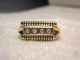 Art Deco 585 Gold Ring 14k Mit 4 Diamanten Brillanten 18 Mm Ringe Bild 8