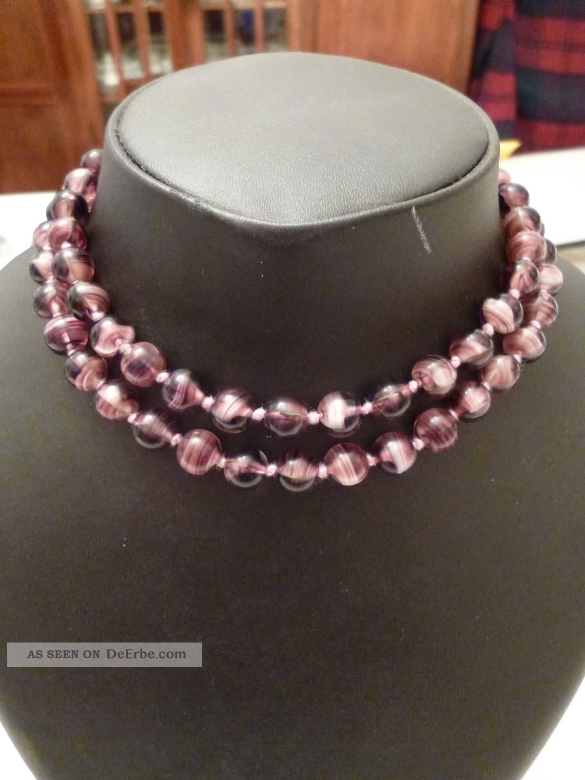 Art Déco Halskette Murano Gablonzer Gablonz Glasperlen Böhmen 1930 Kette Collier Ketten Bild