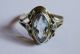 Aquamarin Hell Blau Gelbgold Gold Ring 585 Er Gr 58 18,  4 Mm 2 Kleine Diamanten Ringe Bild 1