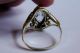 Aquamarin Hell Blau Gelbgold Gold Ring 585 Er Gr 58 18,  4 Mm 2 Kleine Diamanten Ringe Bild 6
