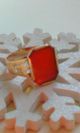 Art Deco 585er Rotgold - Ring Mit Einem Sehr Schönen 8eckigen Karneol Ringe Bild 10