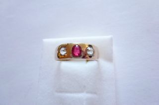 Sehr Exclusiver Prachtvoller Jugendstil Art Nouveau Ring Gold 250 Rubin Saphir Bild