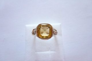 Sehr Exclusiver Prachtvoller Jugendstil Art Nouveau Ring Gold 250 Mit Citrin Bild