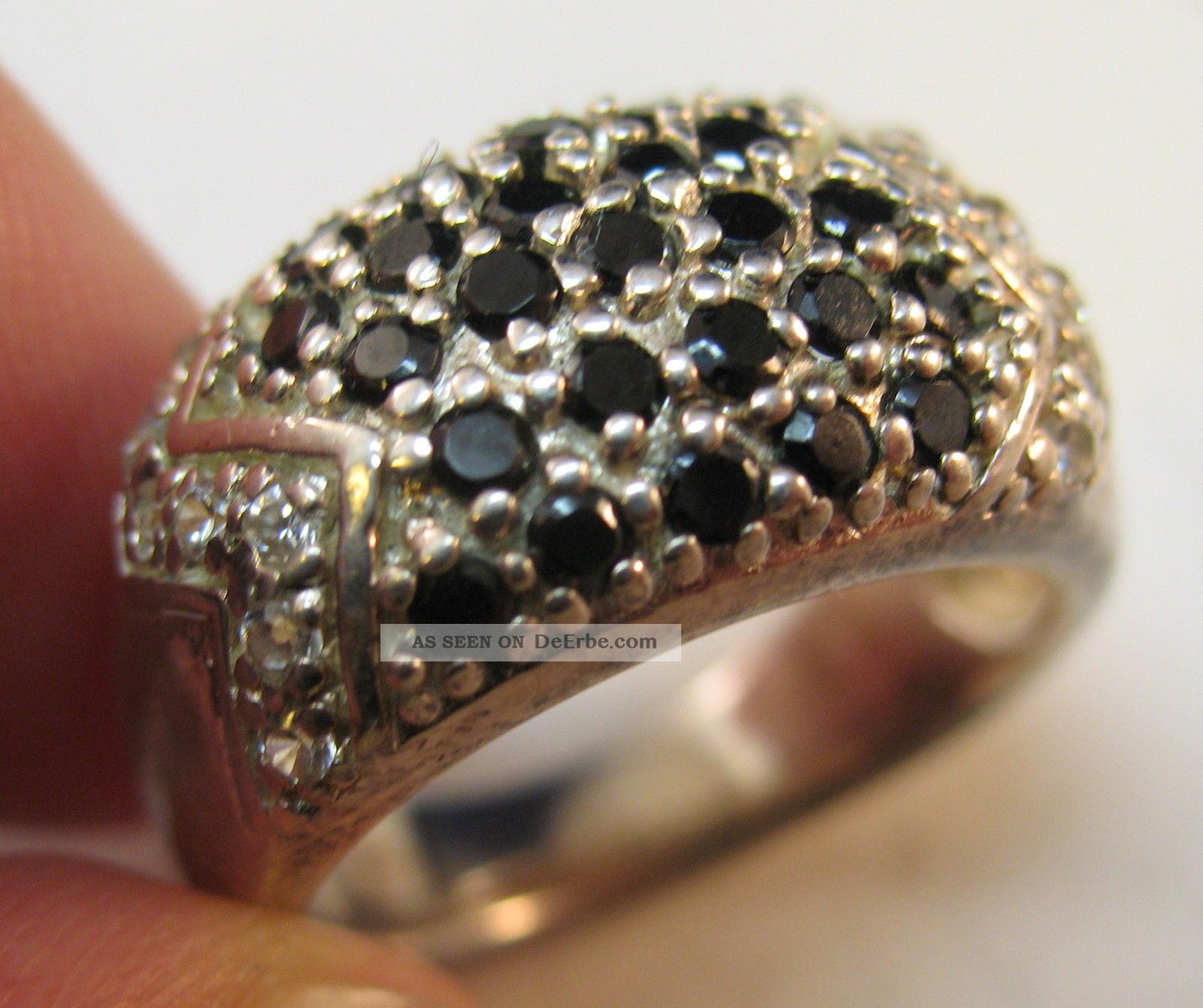 Prachtvoller Ring Aus 925er Silber Mit Funkelnden Steinen - Ringgröße 57 - 18,  1mm Ringe Bild