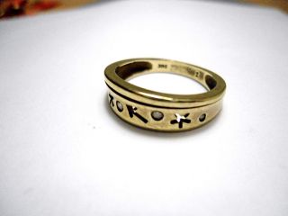 - - 333er Gold Ring - - Mit 4 Edelsteinen - Echt Gold - - 3,  1 G - - Bild