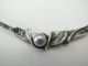 Traumhaftes Collier Silber 835 Mit Echter Perle Sign.  Oly Ketten Bild 2
