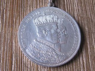 Münze Wilhelm König Augusta Königin V Preussen 1861 Anhänger,  Kette Bild
