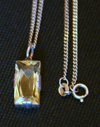 Alte Silberkette Halskette Mit Anhänger 925er Silber Collier Top Bild