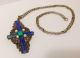 Antikes Collier,  Feine Silberschmiedearbeit - Art Deco - Markasite,  Türkis Und Perlen Schmuck & Accessoires Bild 2
