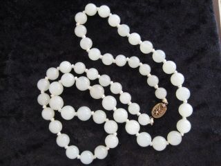 Alte Chinesische Seladon Jade Perlenkette 75 Cm.  Pendant Necklace China Bild