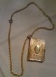 Kette 40 Cm Mit Amulett 4 Cm X 2,  8 Cm In Buchform Zum Aufklappen,  ??goldfarben?? Ketten Bild 1